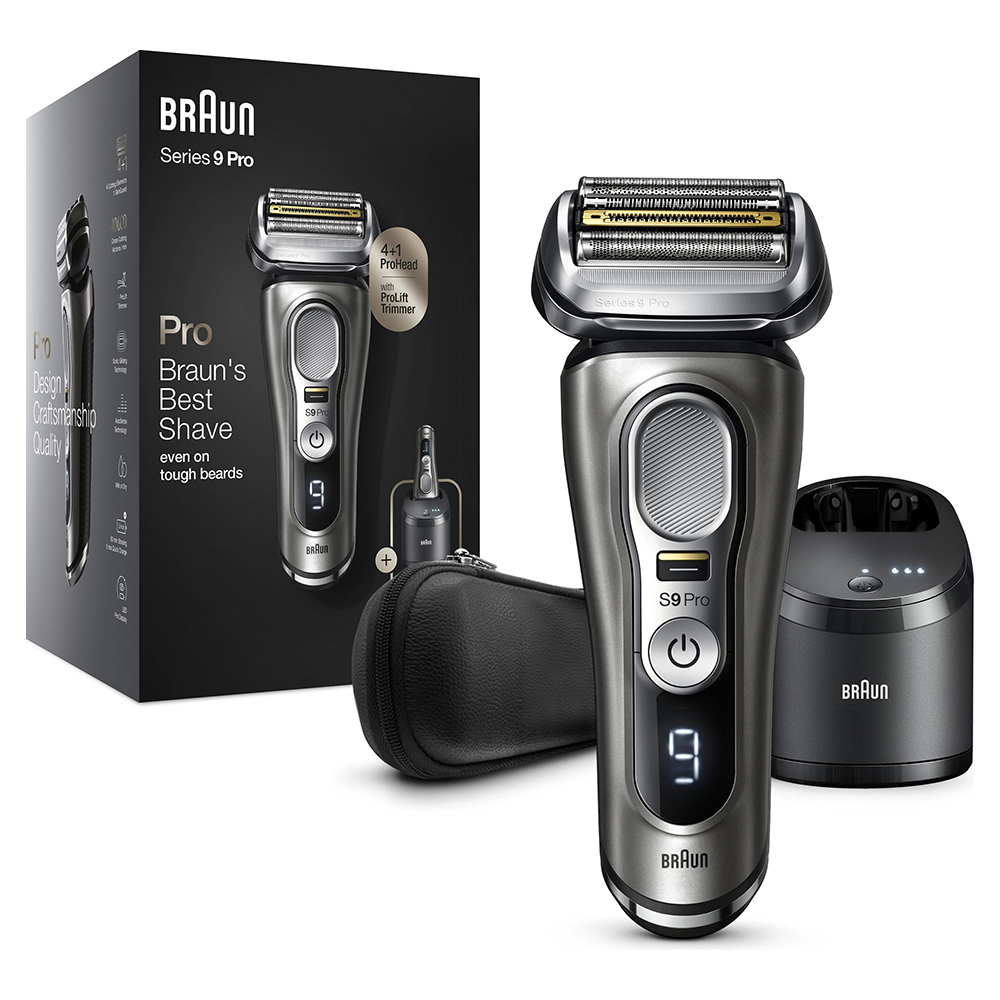 Braun Series 9 Pro 9465cc Wet and Dry Elektrorasierer | Grau